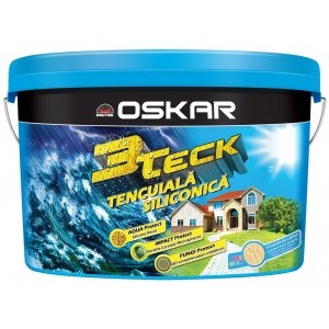 Tencuiala decorativa siliconica Oskar 3Teck OFERTA scoarta copac 25 kg