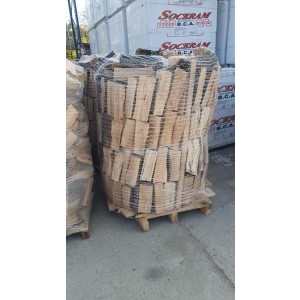 Lemn foc fag 1mc taiat la 33cm, crapat, paletat clayderman.ro